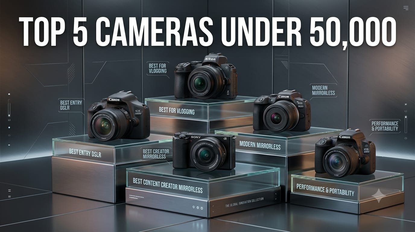 Top 5 Best DSLR & Mirrorless Cameras Under ₹50,000