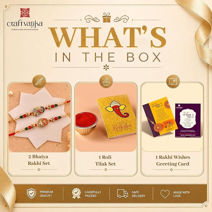 CraftVatika Kundan Rakhi - Image 3