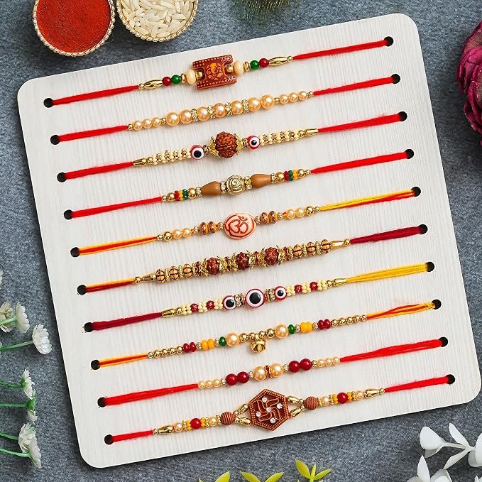 Multicolor Combo of 10 Dora Rakhi - Image 2